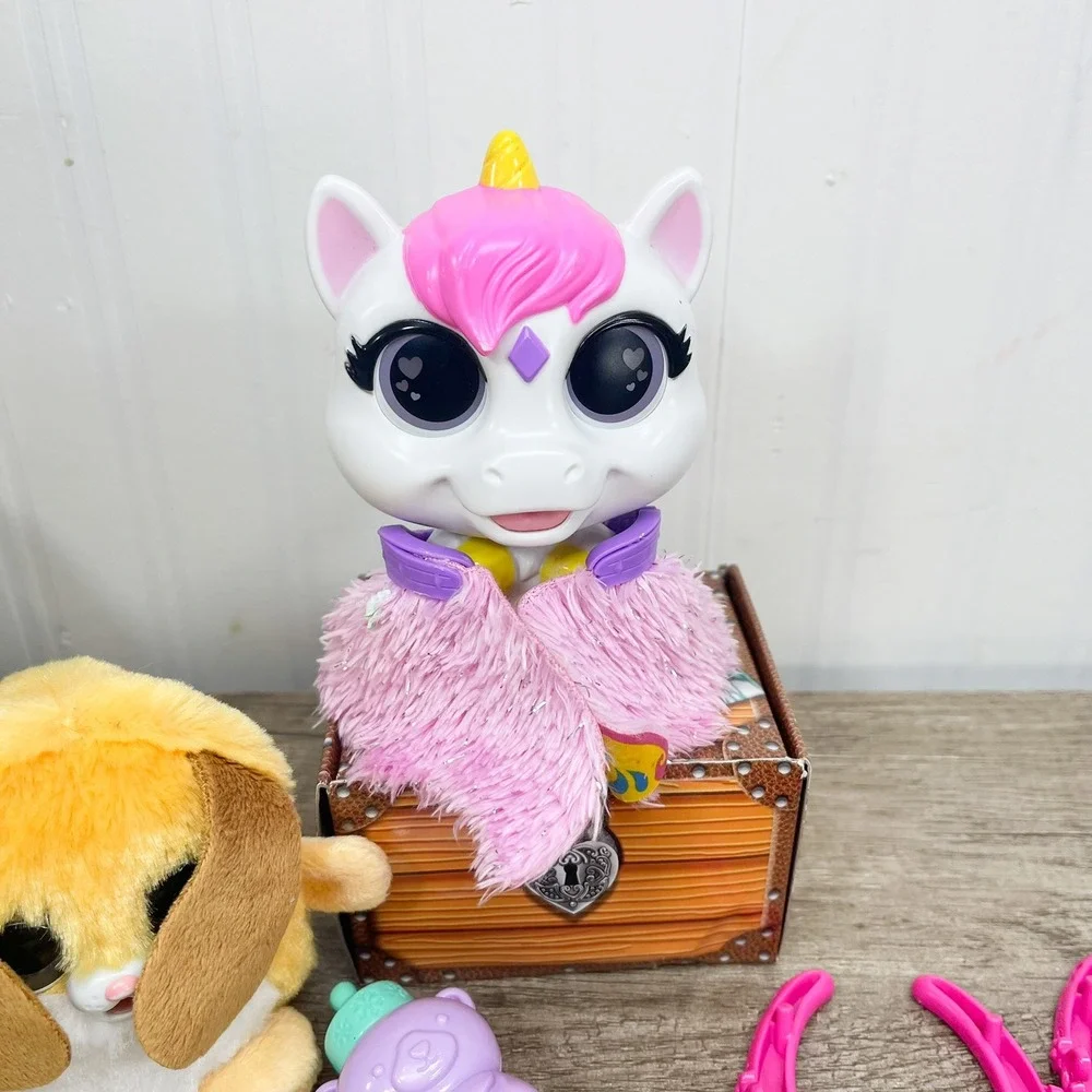 FurReal Friends Calico Cat Plush Unicorn Interactive Toy Lot with Accessories